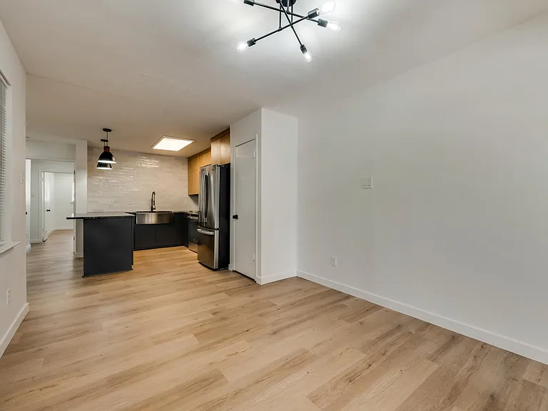 Dining room looking into kitchen