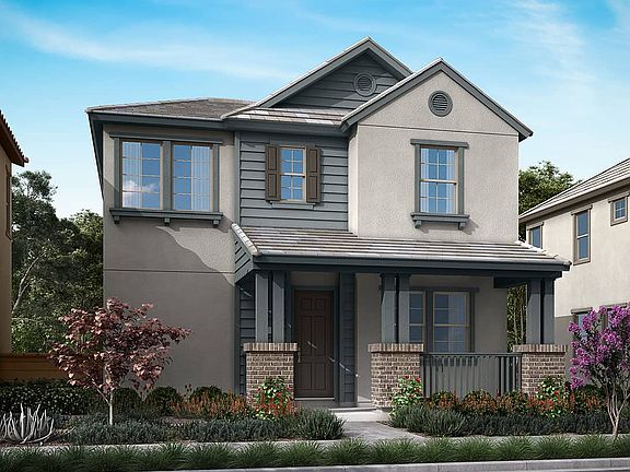 American Colonial Exterior Style Rendering