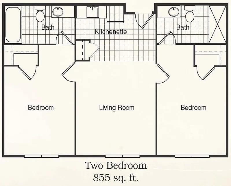 Floor plan 2 Bedroom