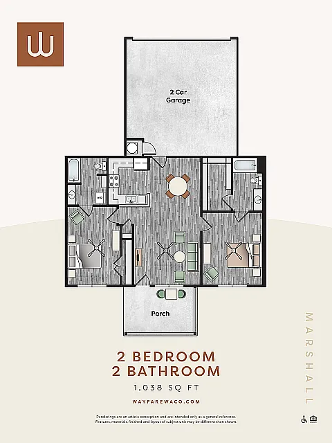 Floor plan Marshall (C1-2)