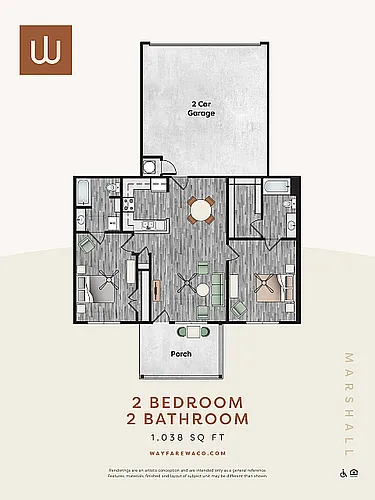 Floor plan Marshall (C1-2)