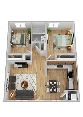 Floor plan 2 Bedroom