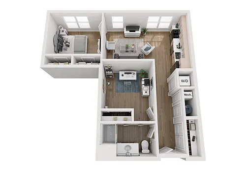 Floor plan A13D