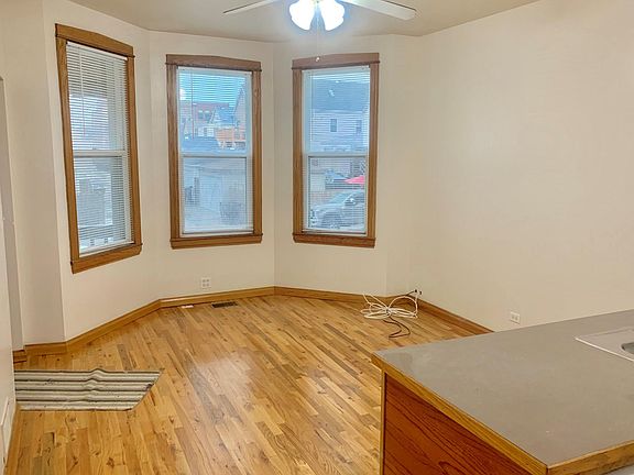 Hardwood floors in the living room