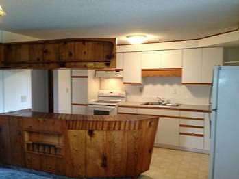 Kitchen view from the dining room.