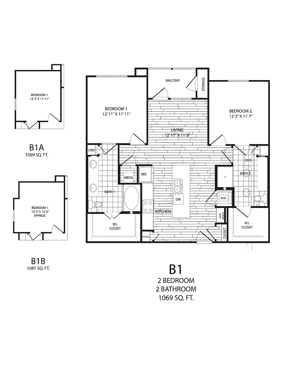 Floor plan B1b