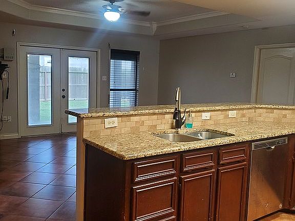 View of living area from kitchen