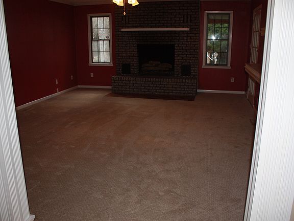 Living room with new carpet