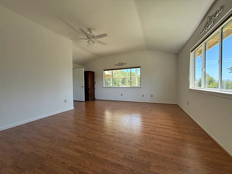 Bedroom looking toward sunroom