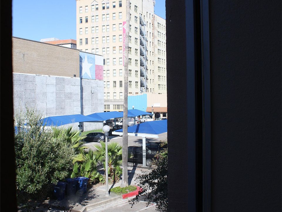 View from the window overlooking downtown on Schatzell Street.