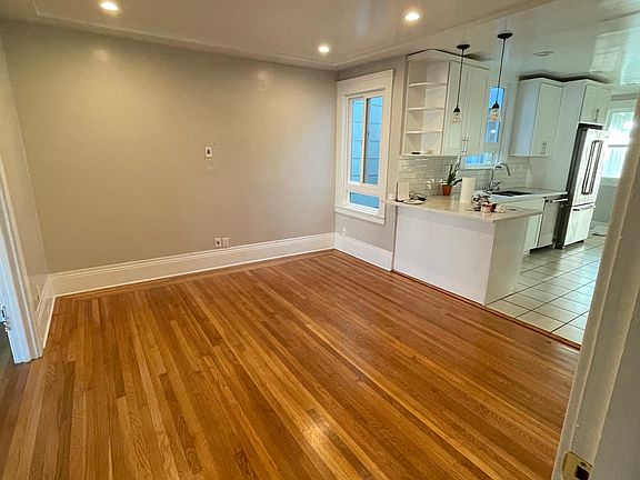 Open dining room with easy access to the kitchen.