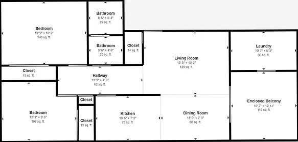 2 bed, 1.0 bath, 977 sqft, $1,499 — Photo 2