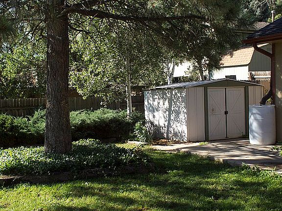 backyard and shed