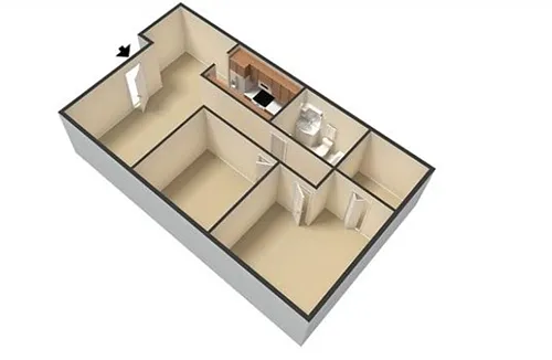 Floor plan 2 Bedroom