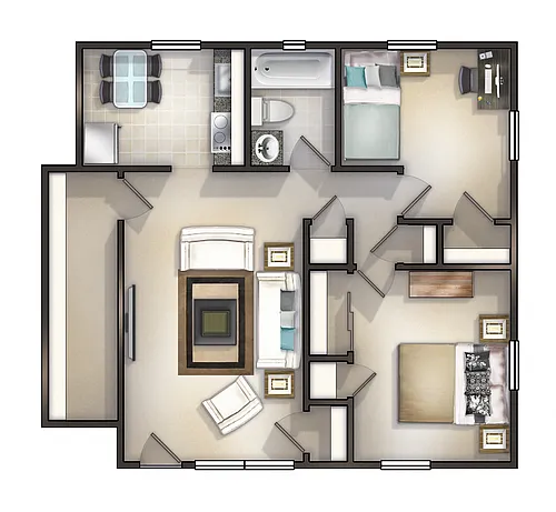 Floor plan 2 Bedroom