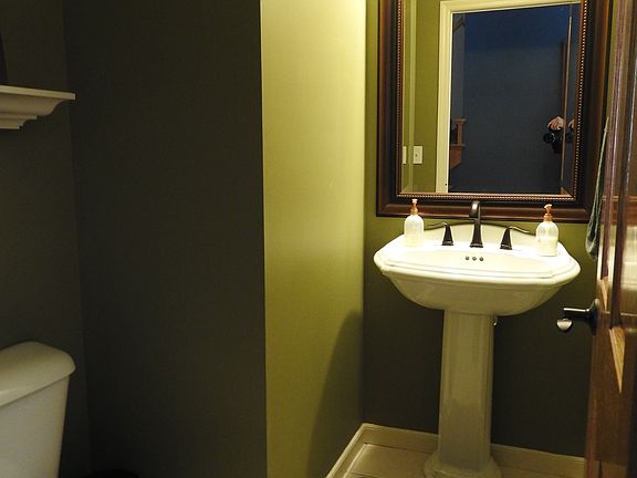 1/2 bathroom off the kitchen