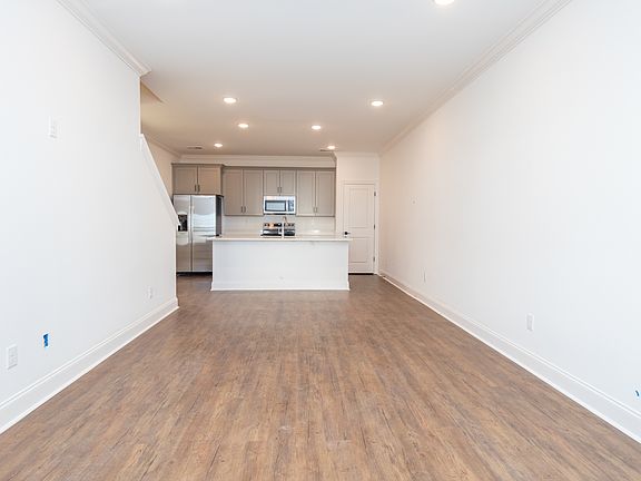 Interior view of living room/kitchen from front porch