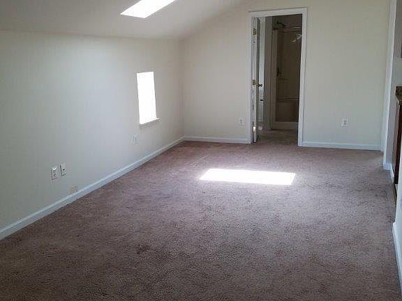 Living Room with skylight