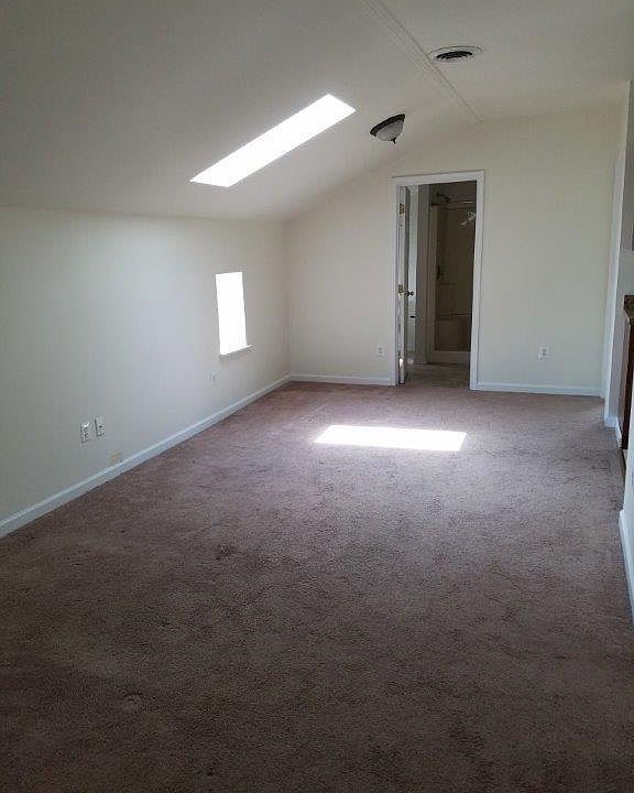 Living Room with skylight