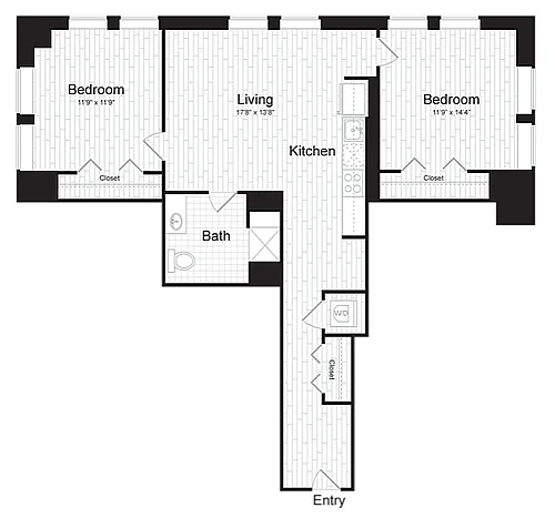 Floor plan 2 BR B