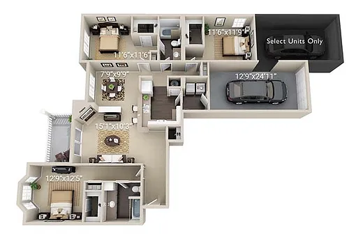 Floor plan C1 - West Village