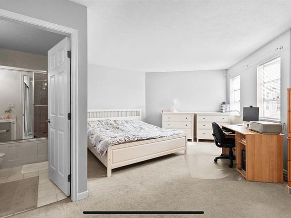 Master bedroom with attached full bath