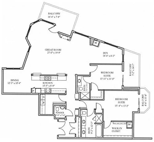 Floor plan Penthouse II