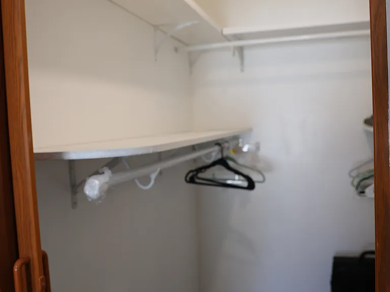 Shelf at walking closet