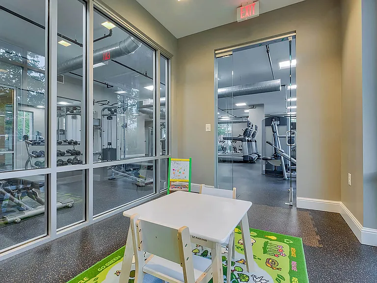 Take advantage of the fun kids' rooms in both fitness centers for the little one in your life
