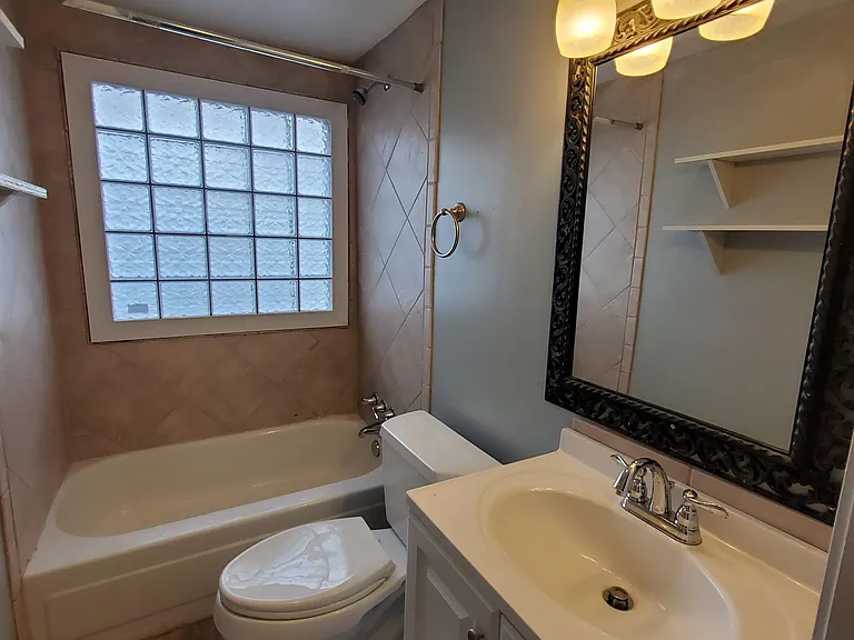 Updated bathroom.
