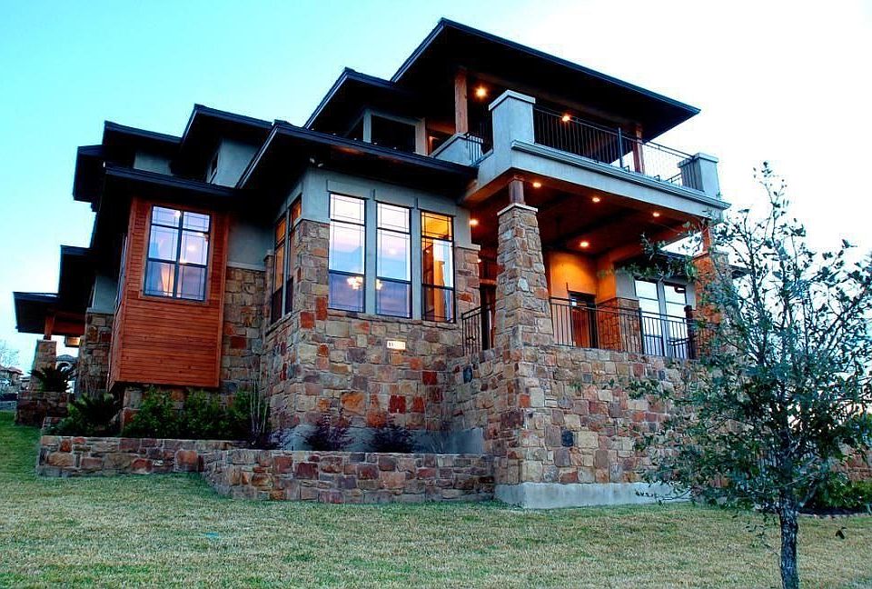 Stone,Stucco & Cedar