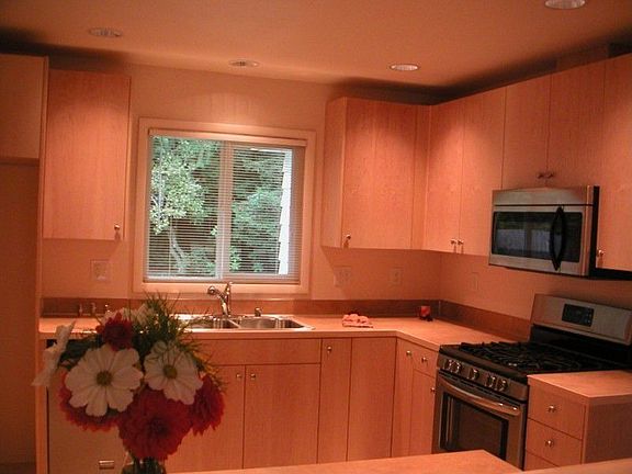 Nicely designed, 100% new kitchen! Lots of counter space, plenty of storage, great lighting options.