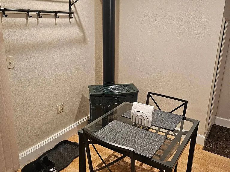 Dining and fireplace/heater