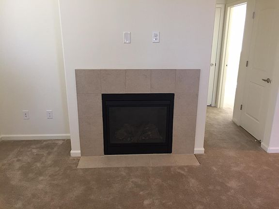Living room with lake view