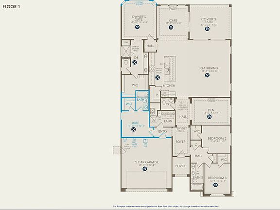 Parklane Floor Plan, Quick Move-In Home, Floor 1