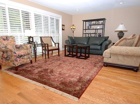 Living Room with Plantation Shutters