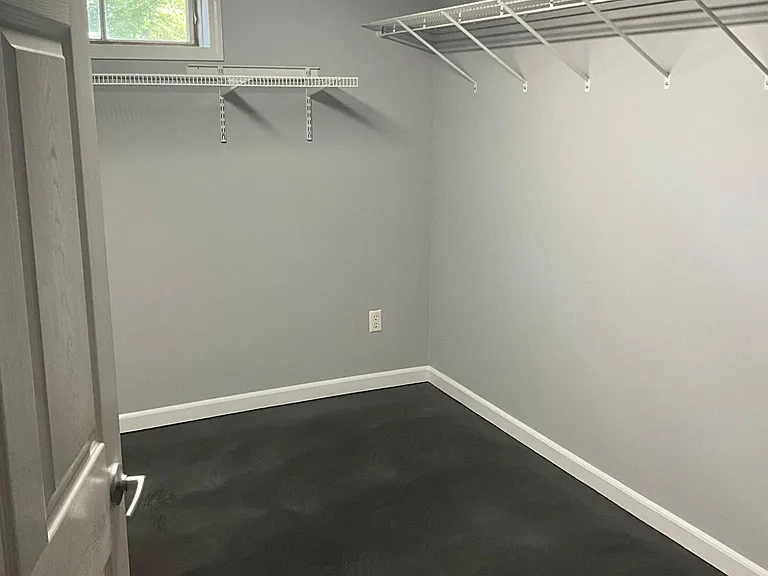 Lower level walk in closet/storage