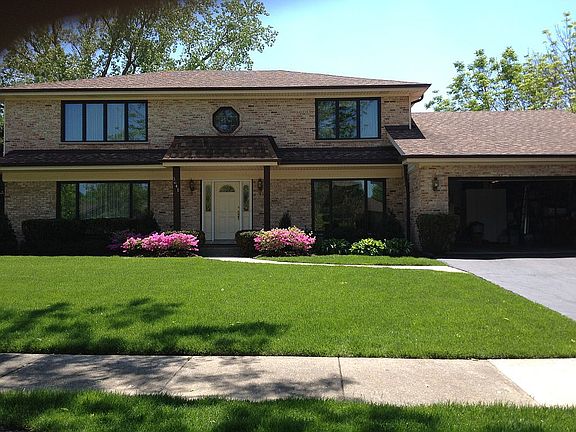 Front of home in April