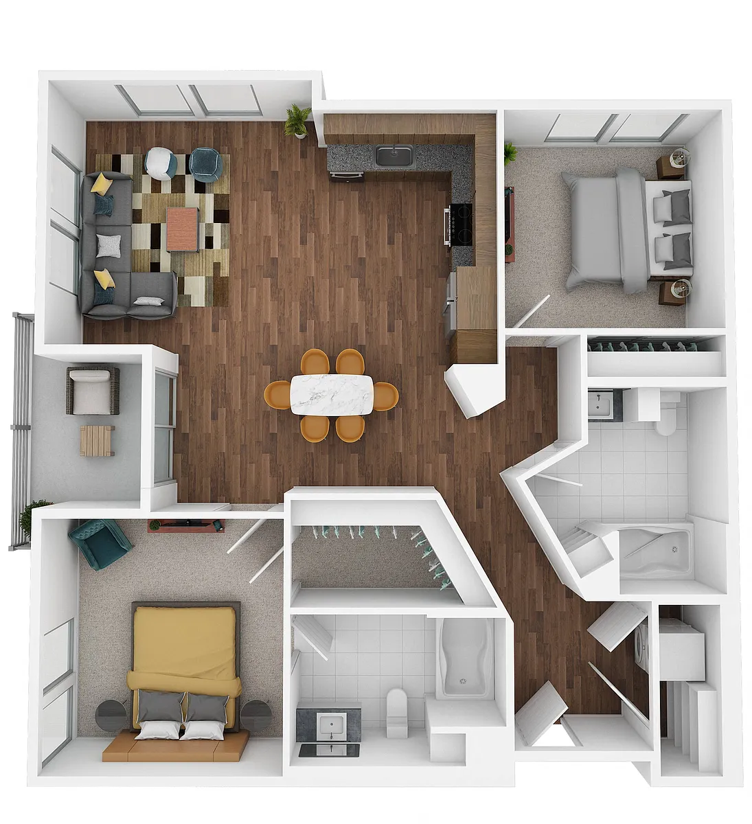 Floor plan B2J