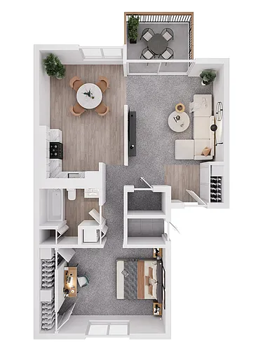 Floor plan 1 Bedroom