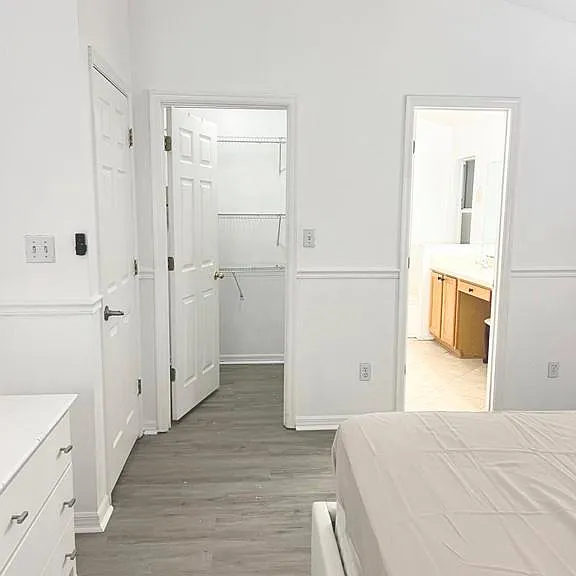 Master Walking closet & full bathroom