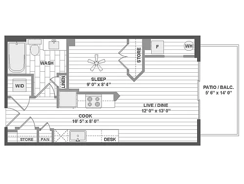 Floor plan E1