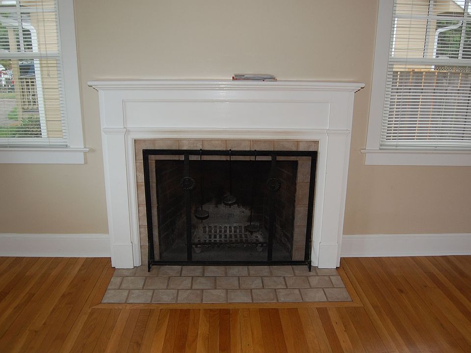 Fireplace & Hardwood Front Room