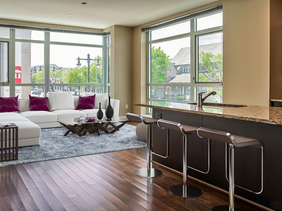Open concept for kitchen and living areas