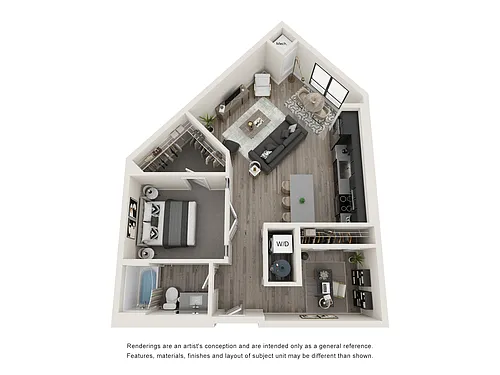 Floor plan 1bdx1ba