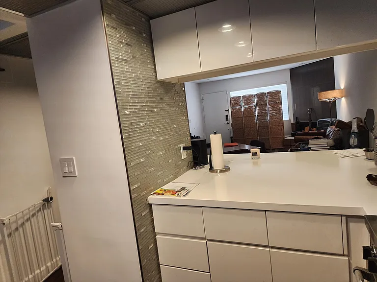 looking out of kitchen