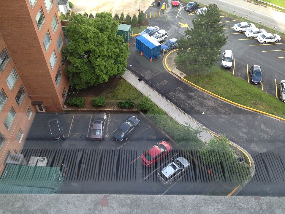 Parking spot. 3rd car from the left.