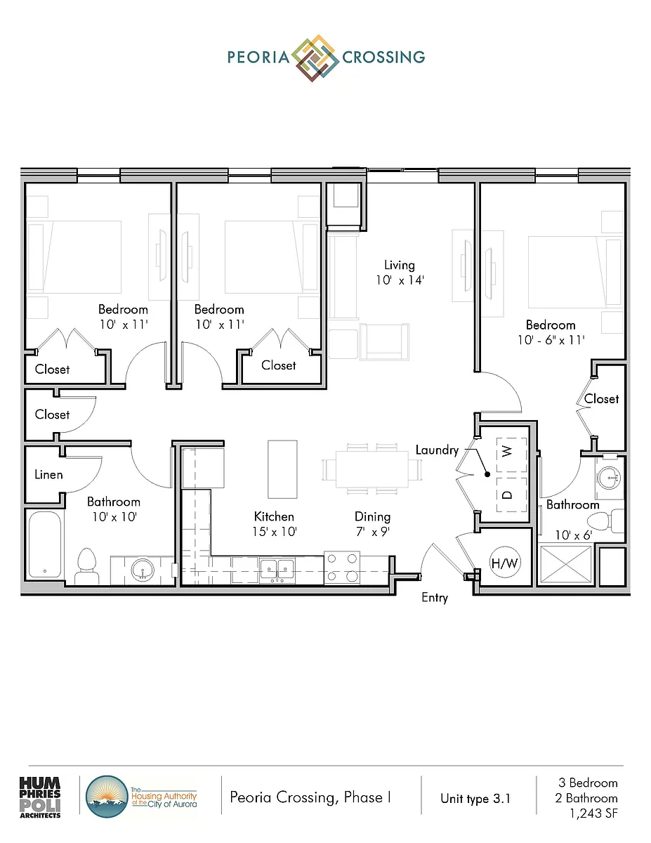 Floor plan 3 Bed