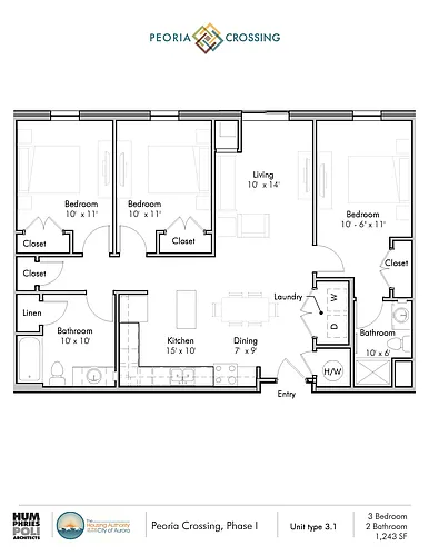 Floor plan 3 Bed