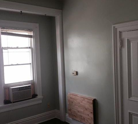 Living room with foldable table